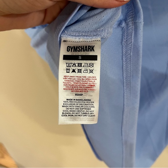 Gymshark cropped blue athletic top - Picture 5 of 5